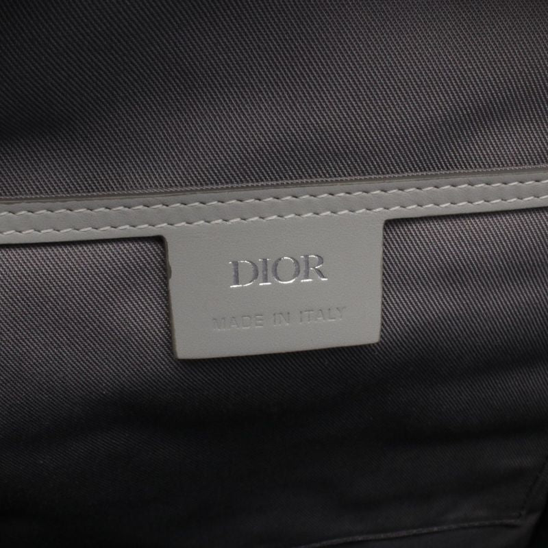 Dior Waist Bag Rider Mini CD Diamond Gray Canvas White
