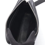 Celine Shoulder Bag Messenger Triomphe Black Leather