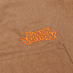 Louis Vuitton Hooded Patet Denim Jacket Jackets Orange Brown