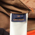Louis Vuitton Hooded Patet Denim Jacket Jackets Orange Brown