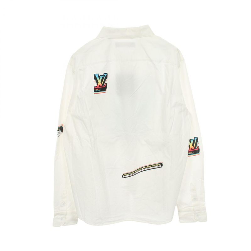 Louis Vuitton Animation Technical Zip Up Shirt Rm9 Jacket White Multi-color