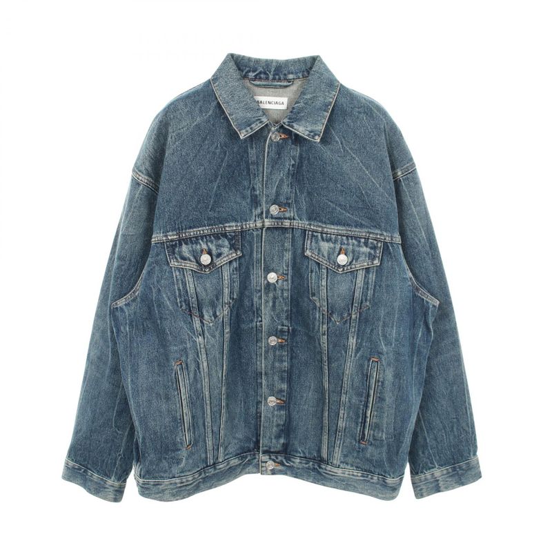 Balenciaga Denim Jacket Cotton Blue