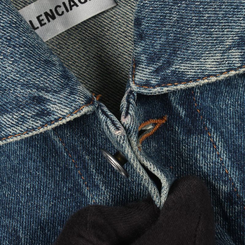 Balenciaga Denim Jacket Cotton Blue