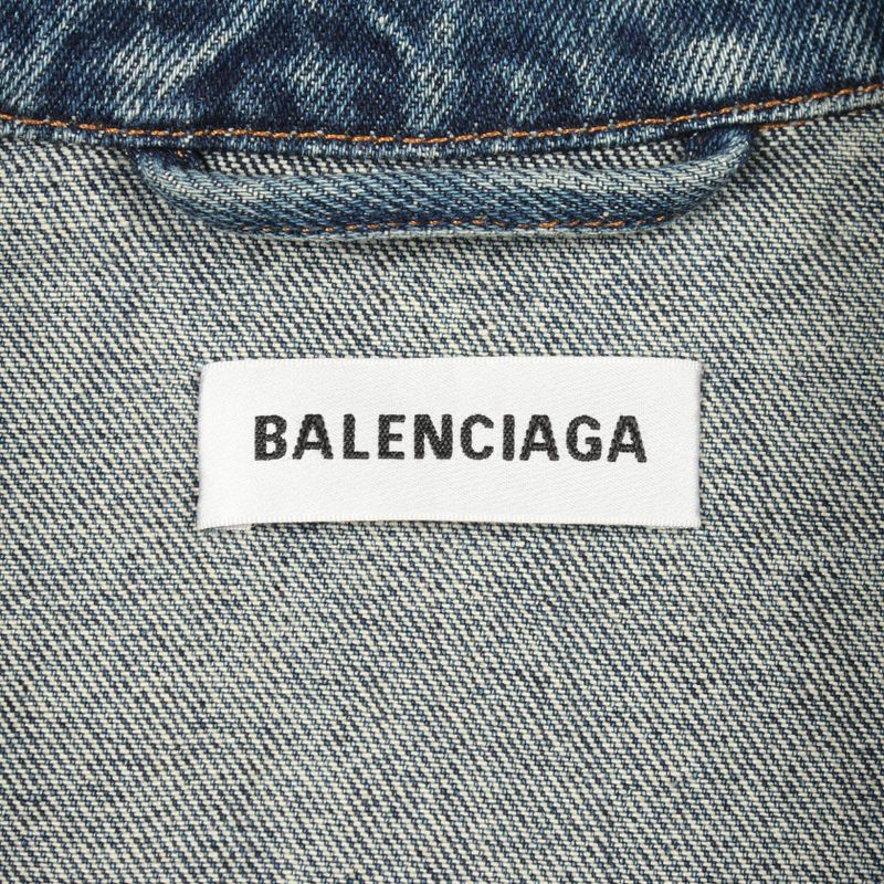 Balenciaga Denim Jacket Cotton Blue