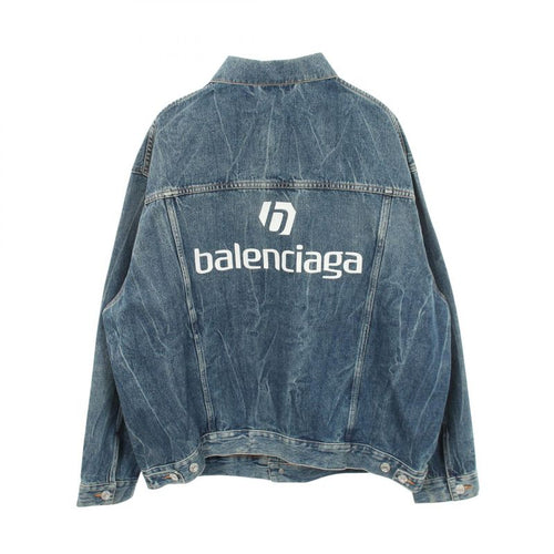 Balenciaga Denim Jacket Cotton Blue