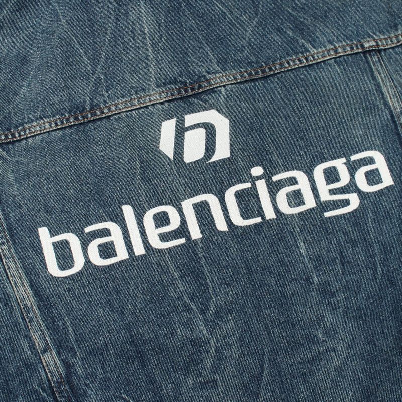 Balenciaga Denim Jacket Cotton Blue