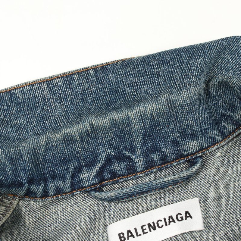 Balenciaga Denim Jacket Cotton Blue