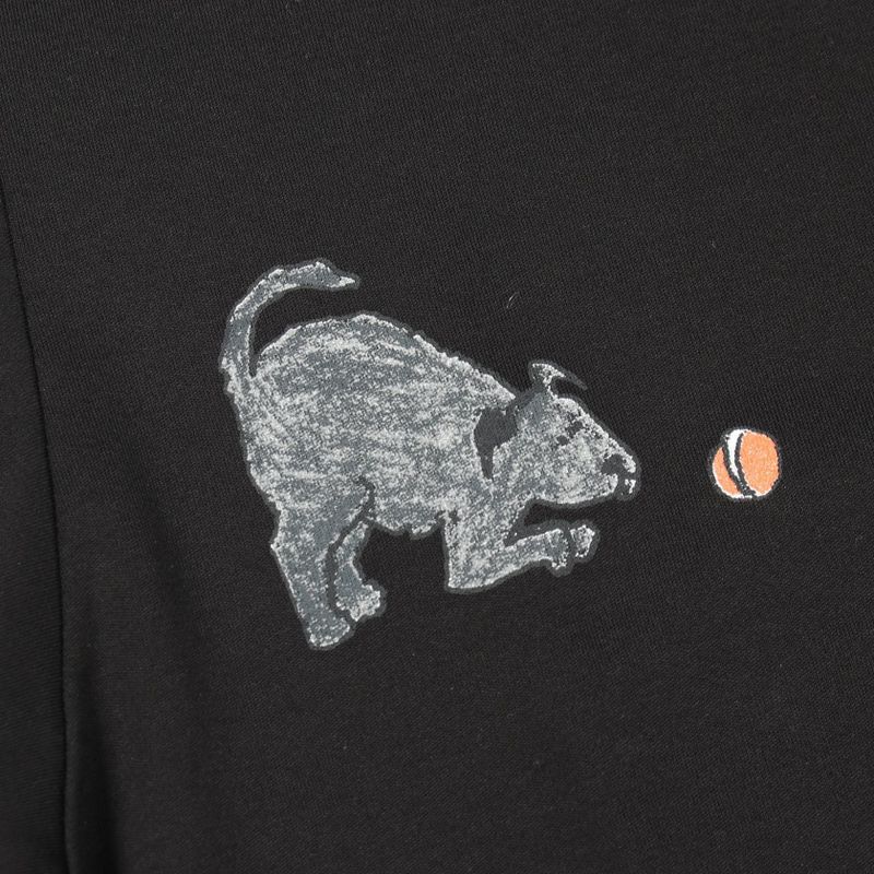 Louis Vuitton Short Sleeve T-Shirt Cat and Dog Uol Cotton Black Multicolor