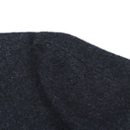 Chanel CC Logo Button Fabric Cashmere Top Shirt Navy Black