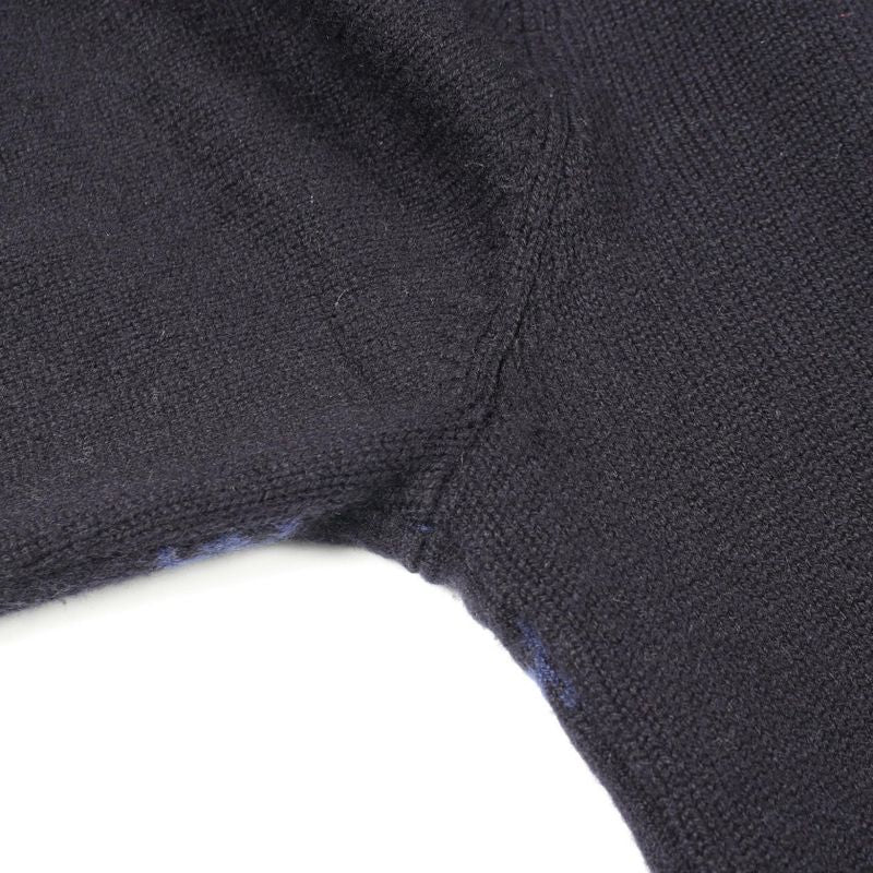 Louis Vuitton Knit Half and Monogram Cashmere Wool Sweater
