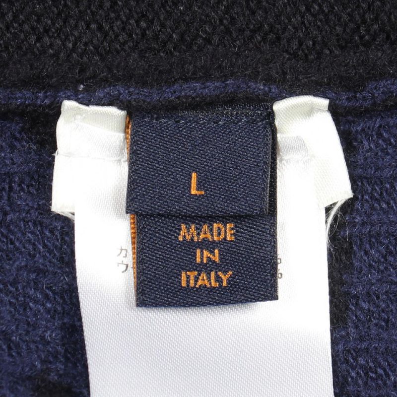 Louis Vuitton Knit Half and Monogram Cashmere Wool Sweater