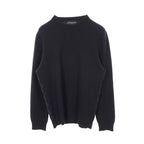 Louis Vuitton Knit Half and Monogram Cashmere Wool Sweater