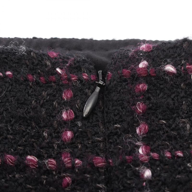 Chanel Skirt CC Logo Button Wool
