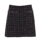 Chanel Skirt CC Logo Button Wool