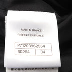 Chanel Skirt CC Logo Button Wool