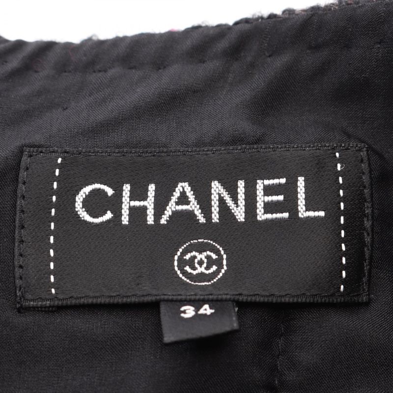 Chanel Skirt CC Logo Button Wool