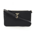 Prada Shoulder Bag Tessuto Saffiano Black