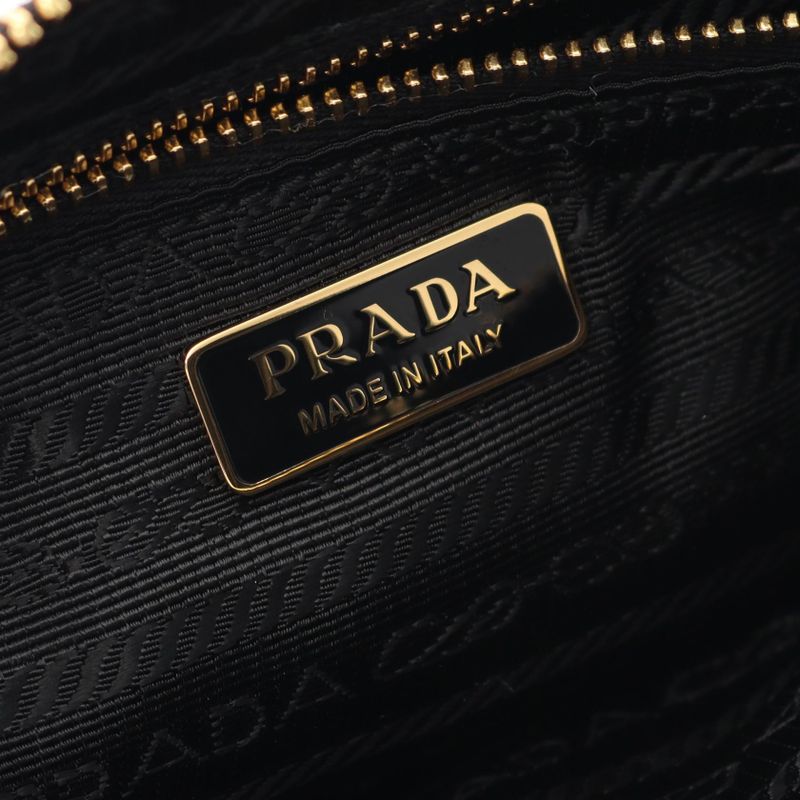 Prada Shoulder Bag Tessuto Saffiano Black
