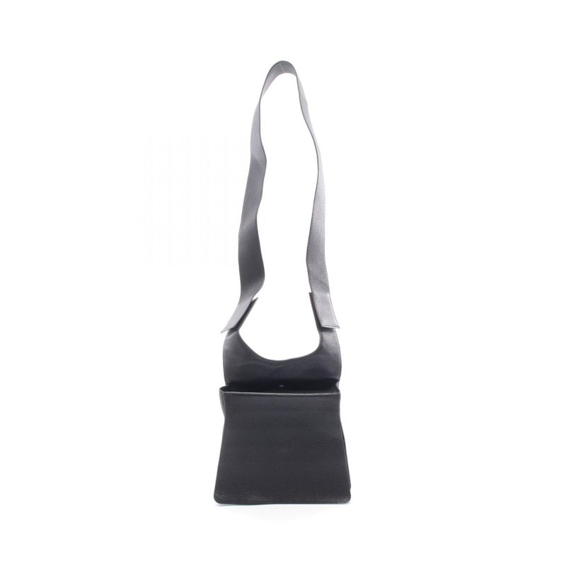 Hermes Shoulder Bag Black Leather
