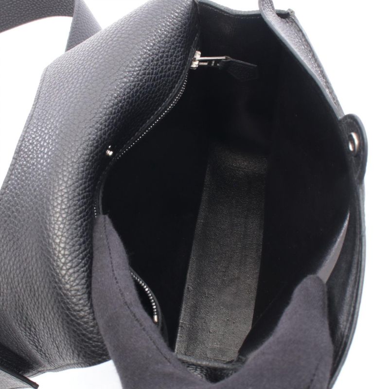 Hermes Shoulder Bag Black Leather