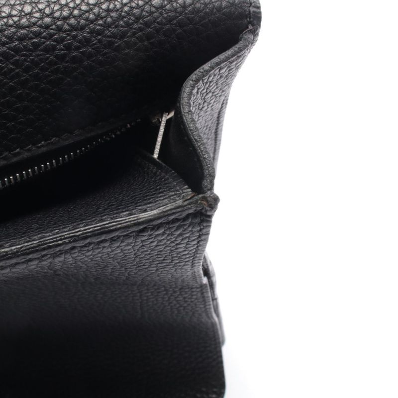 Hermes Shoulder Bag Black Leather
