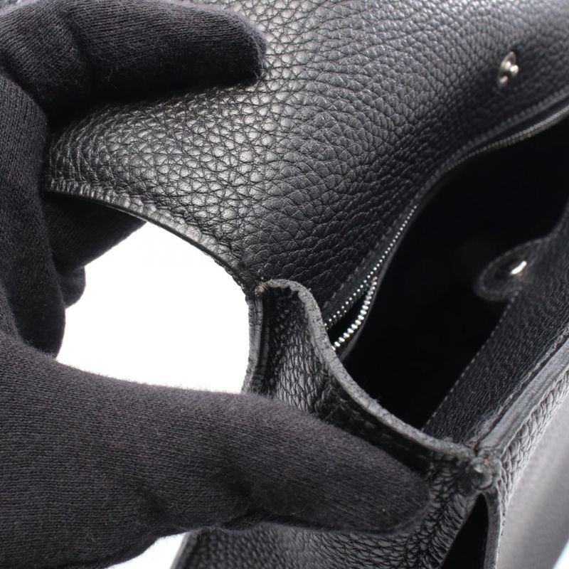 Hermes Shoulder Bag Black Leather