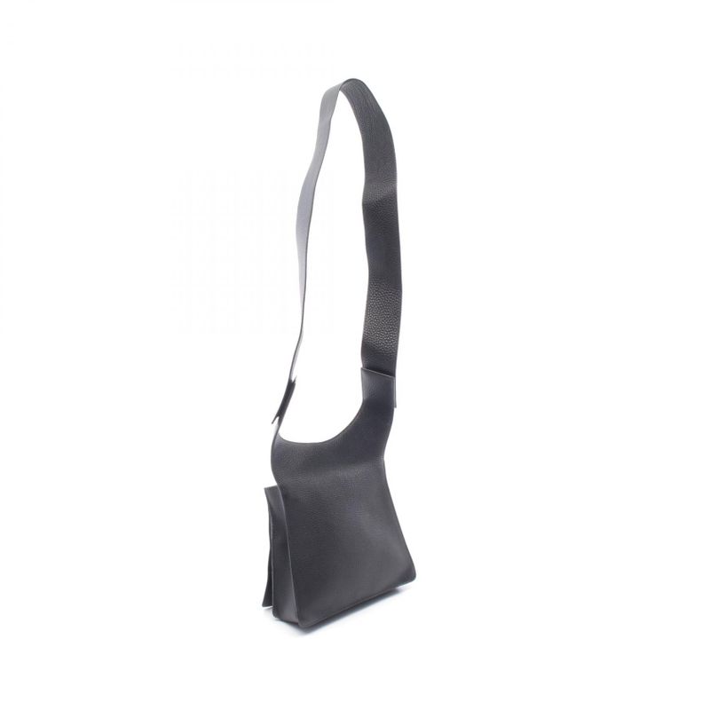 Hermes Shoulder Bag Black Leather