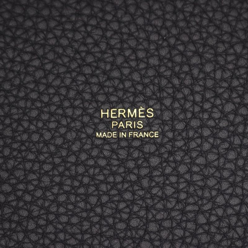Hermes Handbag Picotin Lock PM Canvas Leather Canvas Navy