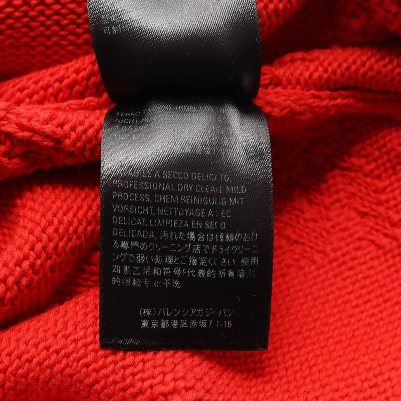 Balenciaga Knit Logo Jacquard Cotton Sweater