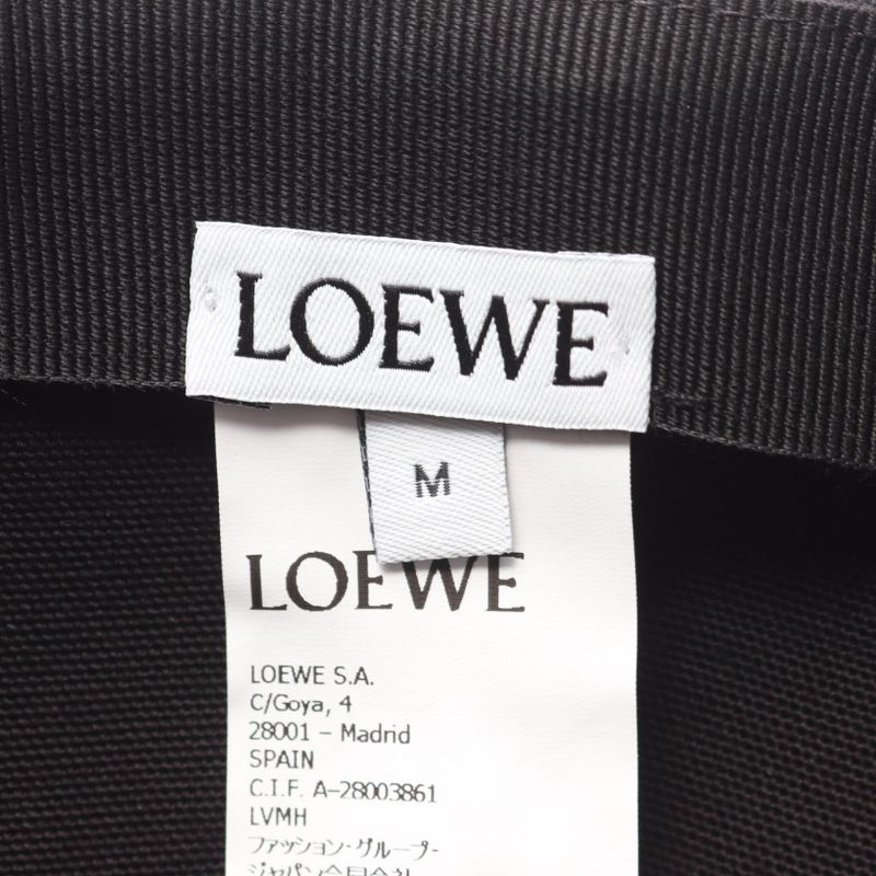 Loewe Cap Patch Anagram Black Cap