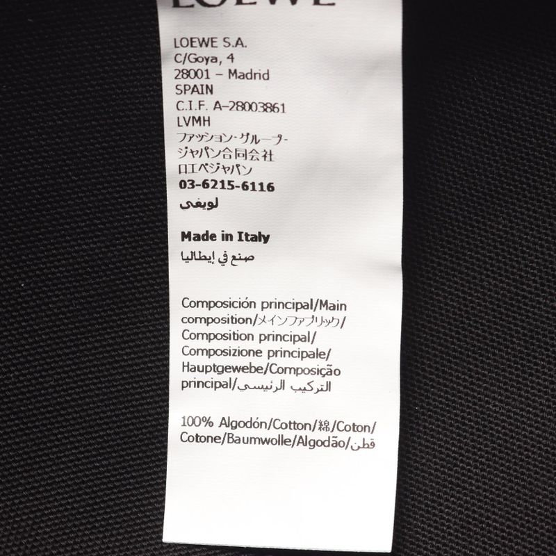 Loewe Cap Patch Anagram Black Cap