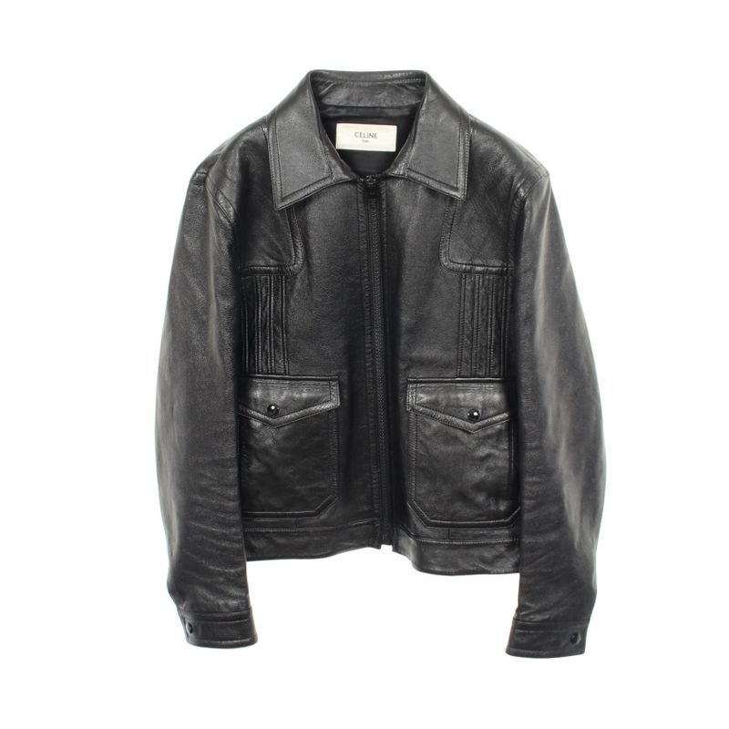 Celine Leather Jacket Lambskin