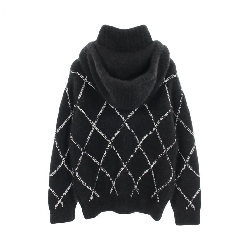 Chanel CC Logo Cashmere Silk Hoodie