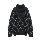 Chanel CC Logo Cashmere Silk Hoodie