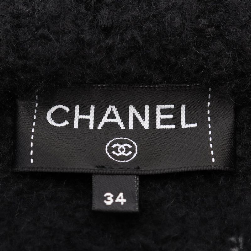 Chanel CC Logo Cashmere Silk Hoodie