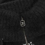 Chanel CC Logo Cashmere Silk Hoodie