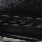 Chanel Handbag Quilted Double Face Black Leather