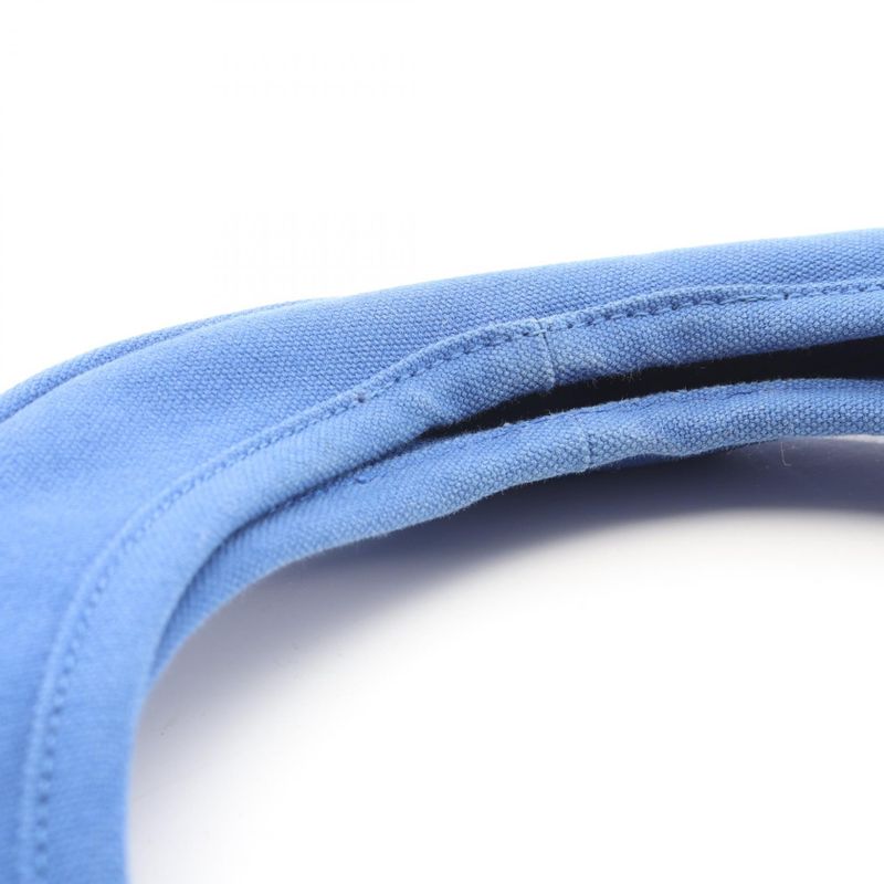 Prada Tote Canapa Blue Canvas Embossed Logo Hobo