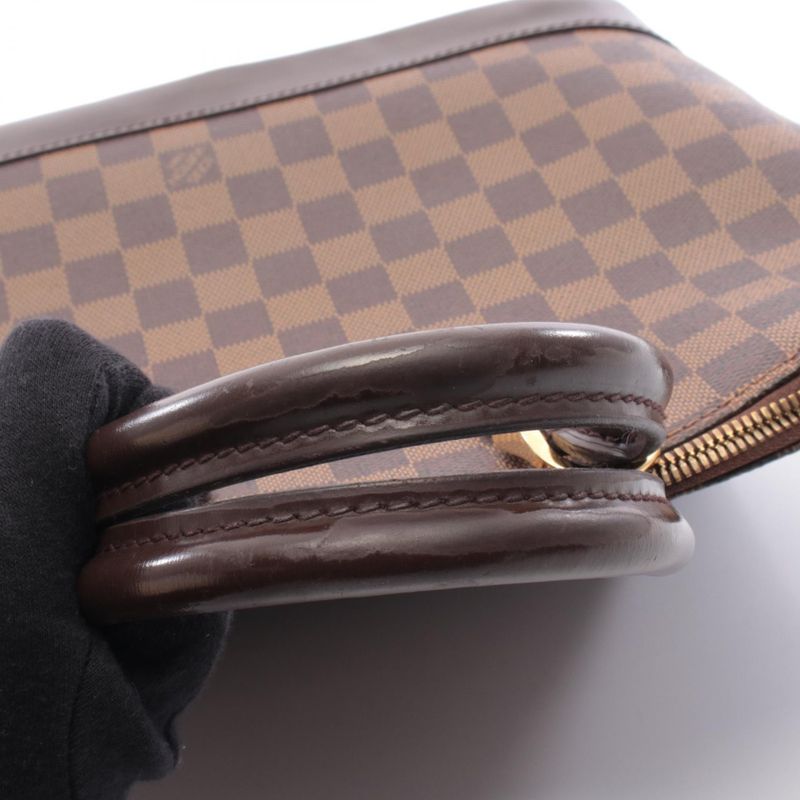 Louis Vuitton Handbag Alma Canvas Leather Ebene Brown