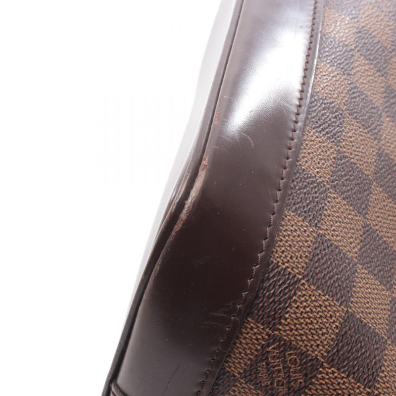 Louis Vuitton Handbag Alma Canvas Leather Ebene Brown
