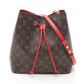 Louis Vuitton Shoulder Bag Neo Noe Coquelicot Canvas Leather Coquelicot Brown