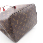 Louis Vuitton Shoulder Bag Neo Noe Coquelicot Canvas Leather Coquelicot Brown