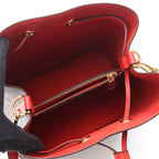 Louis Vuitton Shoulder Bag Neo Noe Coquelicot Canvas Leather Coquelicot Brown