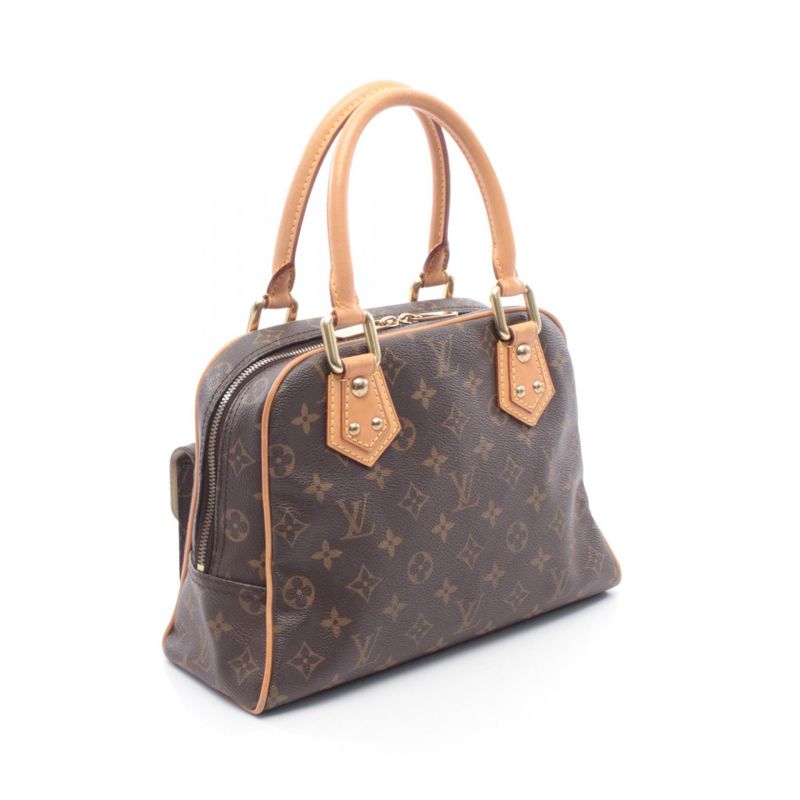 Louis Vuitton Handbag Manhattan PM Canvas Leather