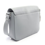 Dior Shoulder Bag Saddle Blue Gray Leather