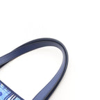 Prada Tote Tessutato Blue Nylon Saffiano Leather Triangle Multicolor