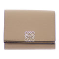 Loewe Anagram Trifold Compact Wallet Pebble Grain