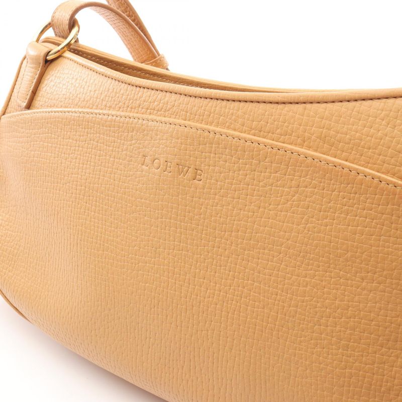 Loewe Shoulder Bag Beige Leather