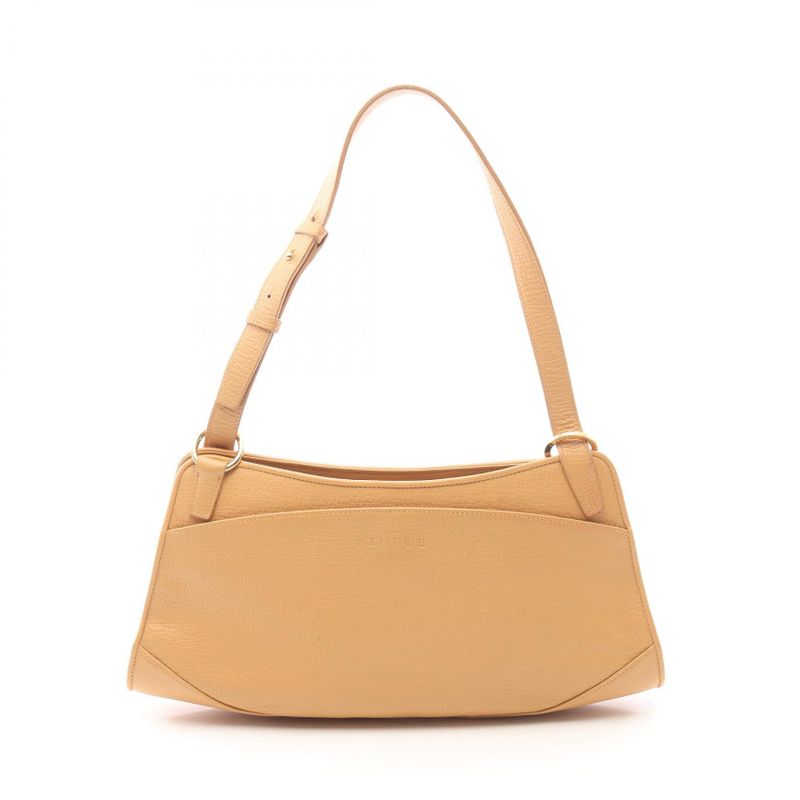 Loewe Shoulder Bag Beige Leather