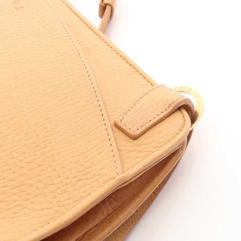 Loewe Shoulder Bag Beige Leather